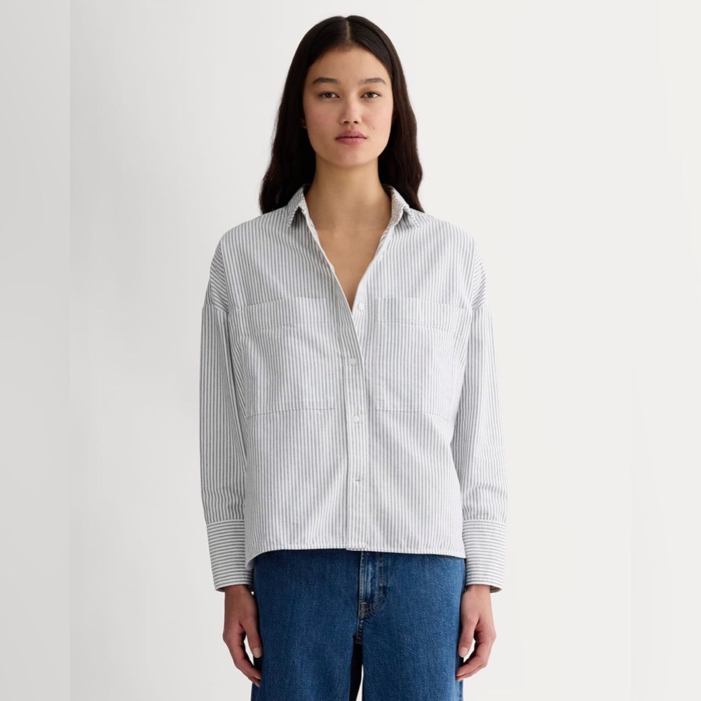 Everlane XL THE BOXY OXFORD - Black and White
